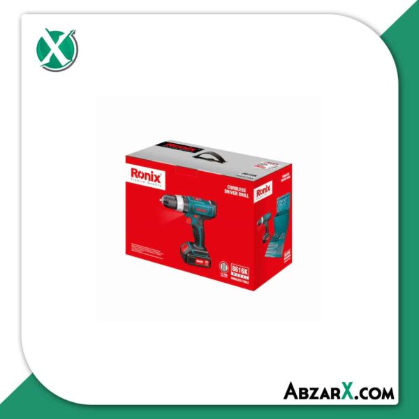 کیت دریل پیچ گوشتی شارژی رونیکس مدل RH-8616K